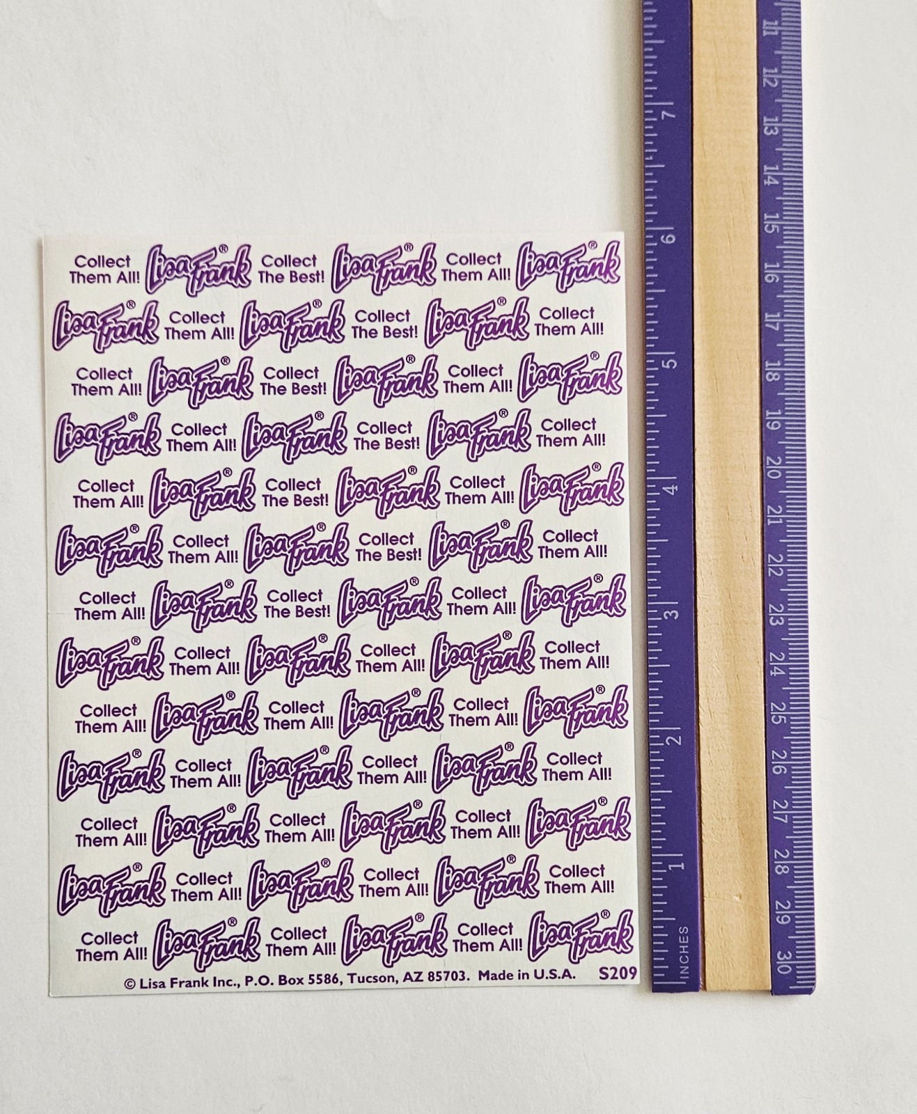 Vtg Lisa Frank Stickers S209 Casey Golden Retriever Full Sheet Puppy Dog Ball