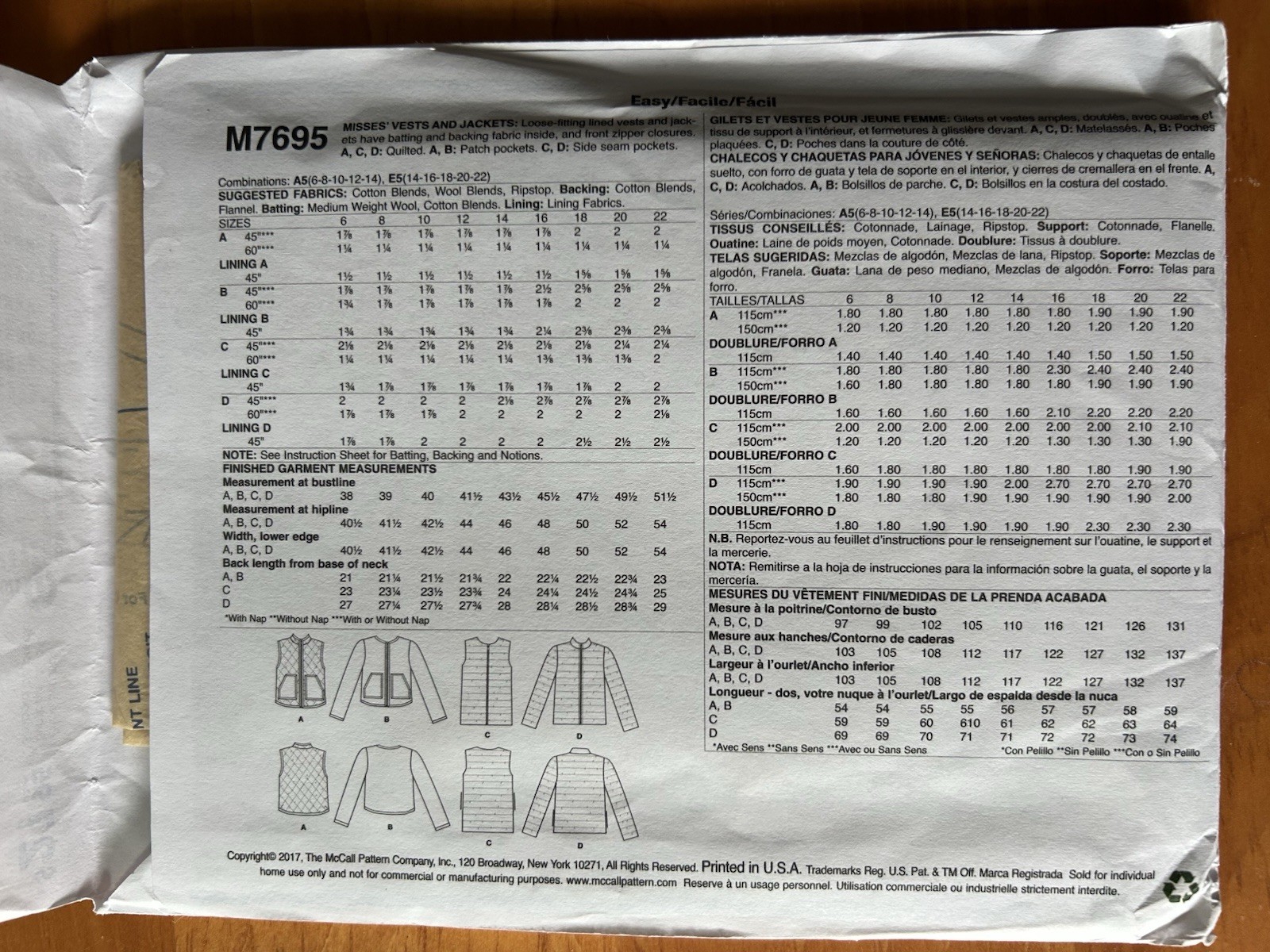 Womens Uncut Jacket Sewing Patterns, Lot of 8, Med-Lrg Or All Sizes