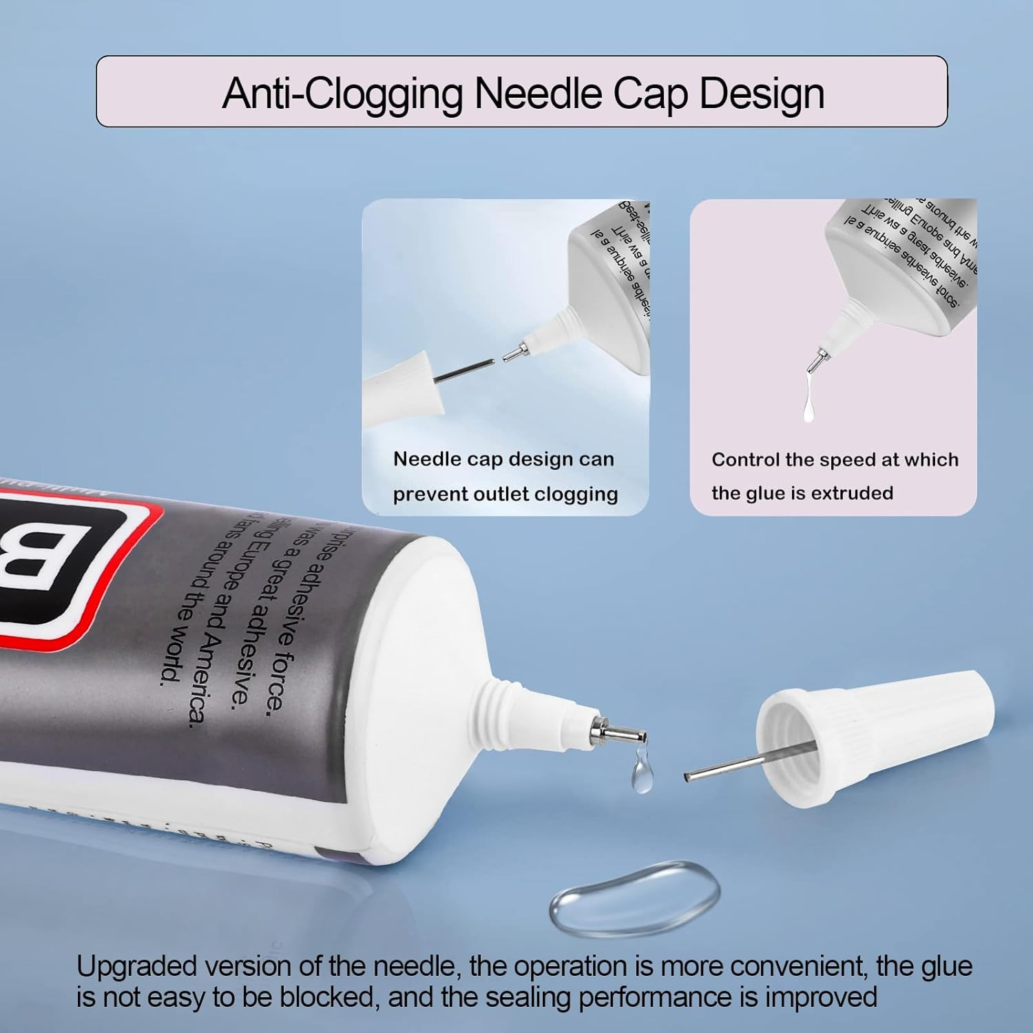 B7000 Clear Glue with Precision Tip – 4 Pack, 110Ml Each – Super Glue for Rhines