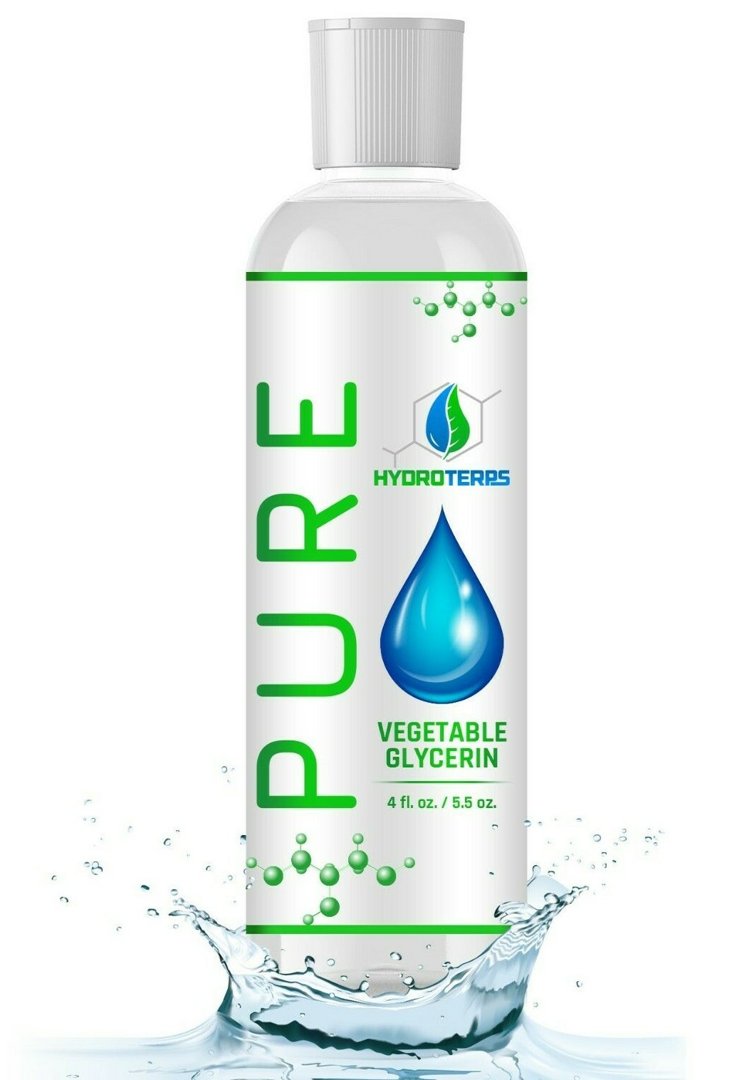 Vegetable Glycerin / Propylene Glycol 4 oz Each USP 99.9 % Pure Food Grade VG PG