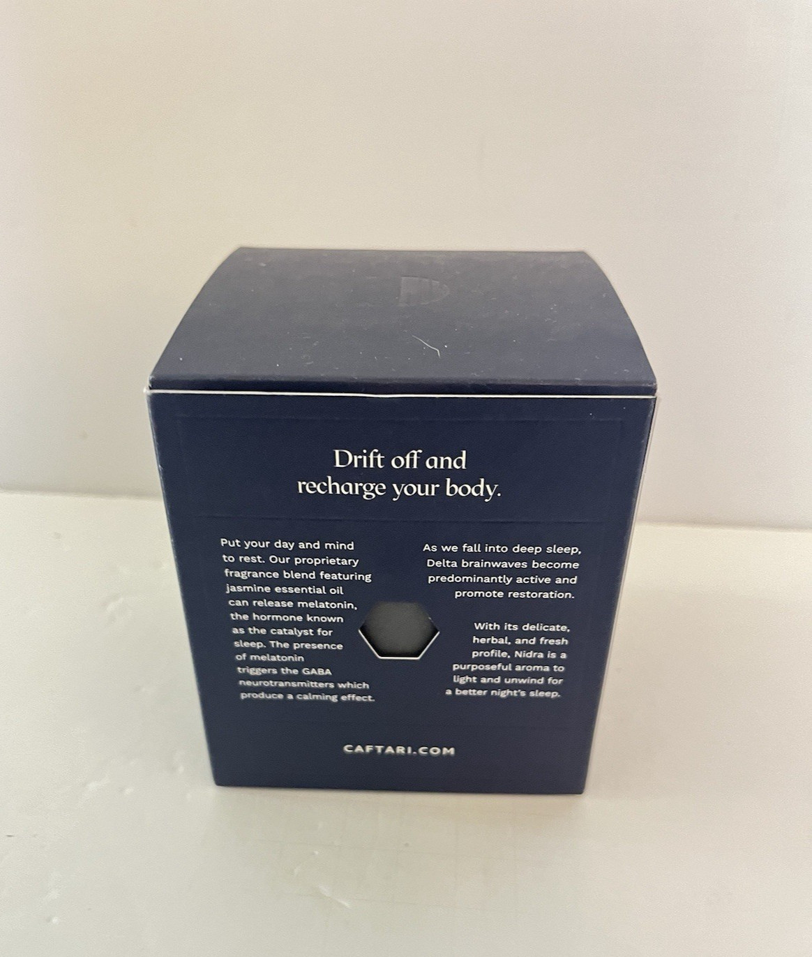 CAFTARI Luxury Aromatherapy Candle Jasmine, Tuberose & Neroli Charcoal NEW