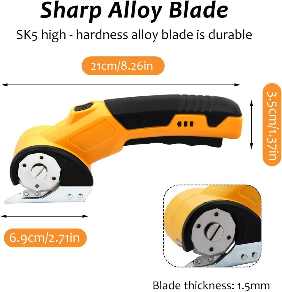 Cordless Electric Scissors, 4V Cardboard Cutter,Box Cutter Fabric Scissor Cutter