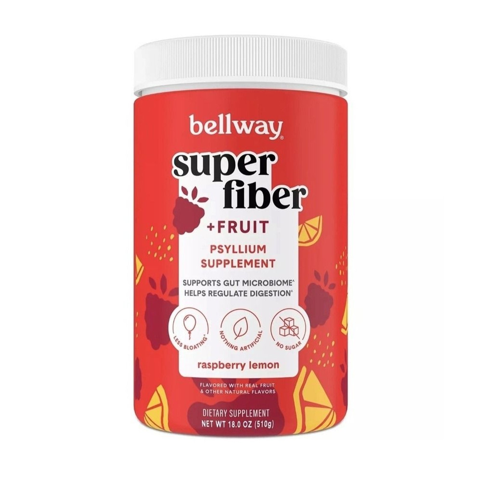 Organic Psyllium Husk Fiber Supplement, gluten-free Bellway Prebiotic Fiber 36oz