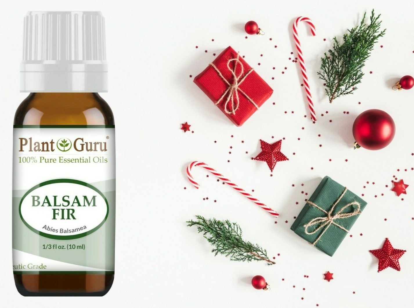 Christmas Holiday Essential Oil Set Pure Aromatherapy Balsam Fir Clove Cinnamon
