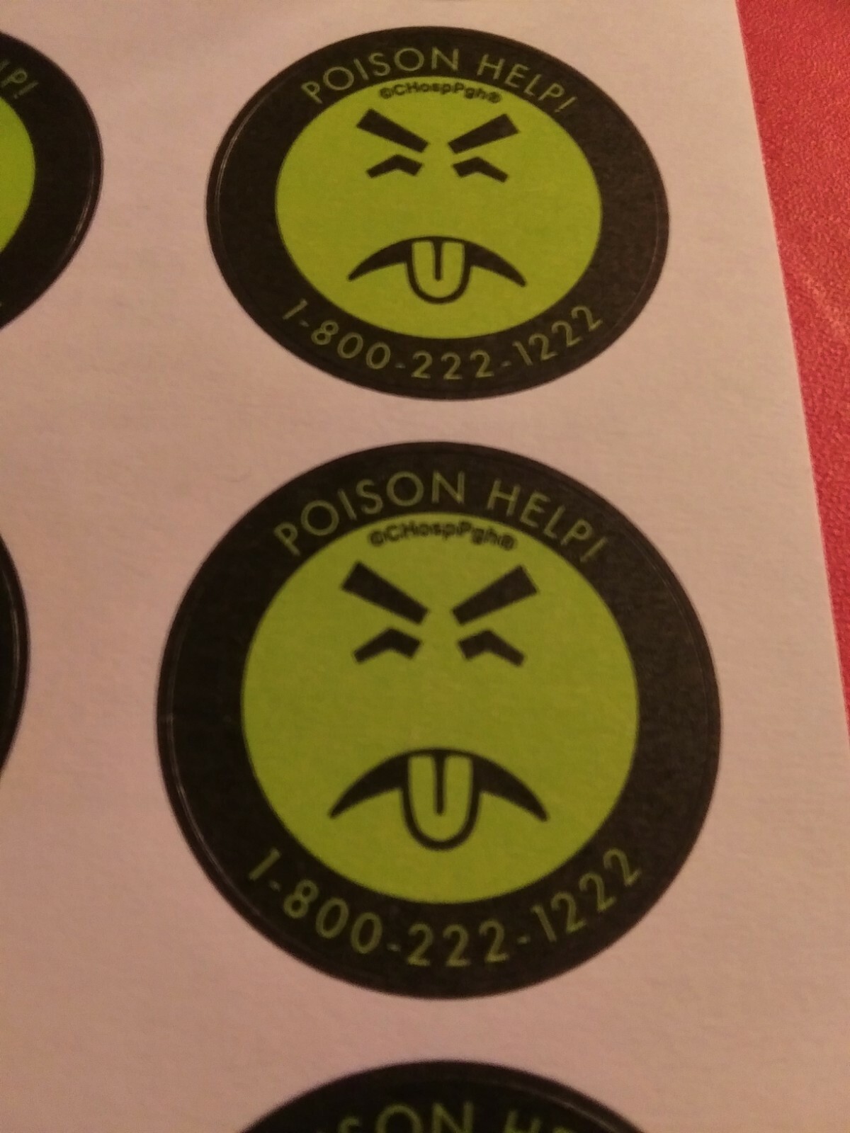 Mr. Yuk Stickers 60 Stickers (6 Sheets) Daily Shipping +Tracking ~ NEW *GENUINE*