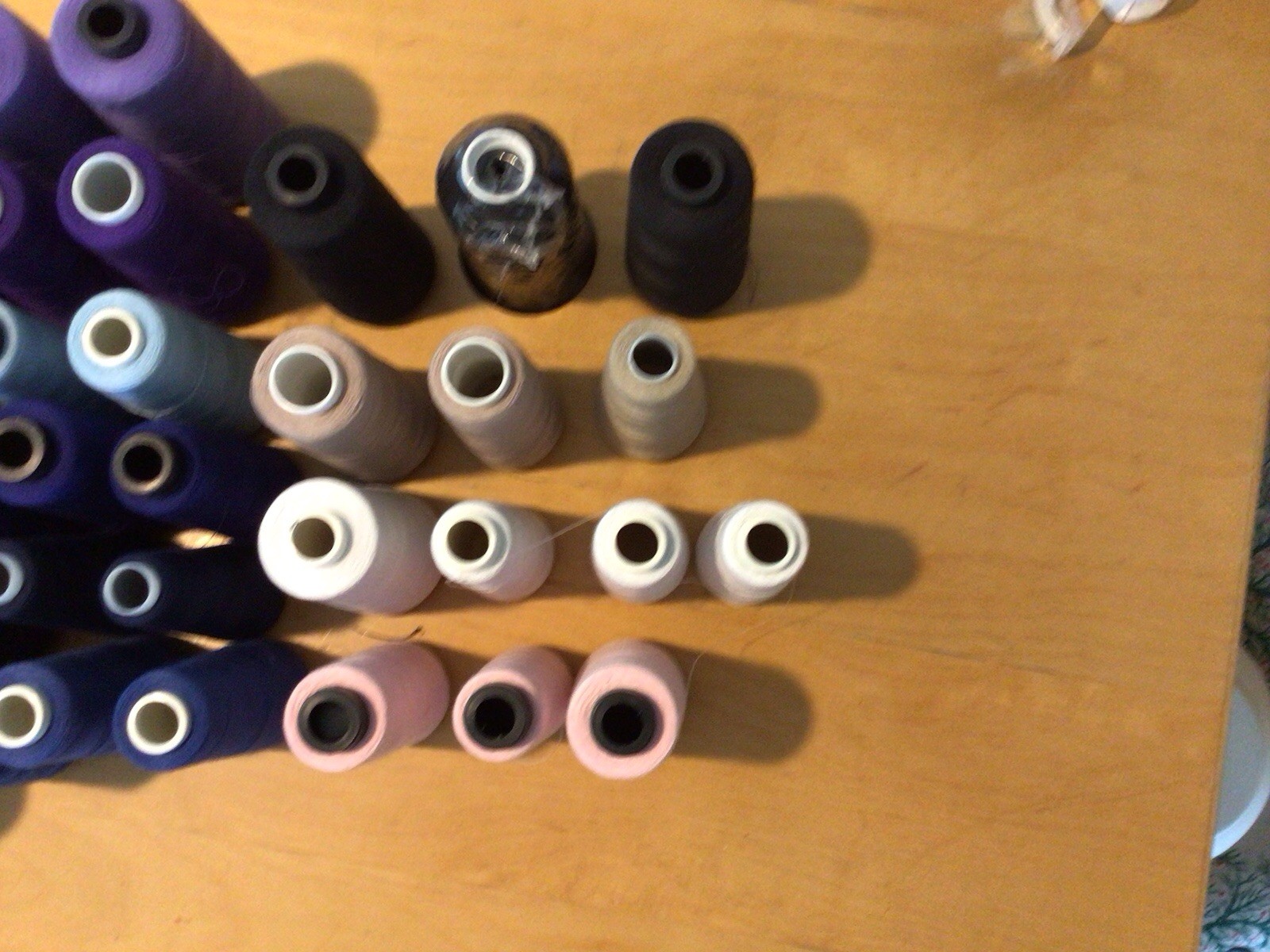 43 Spools Lot of Mixed Colors Polyester Thread Serger