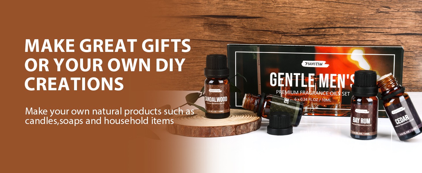 Fragrance Essential Oils Gentlemen’s Set（6 * 10ML） | The Essential Oil Used for