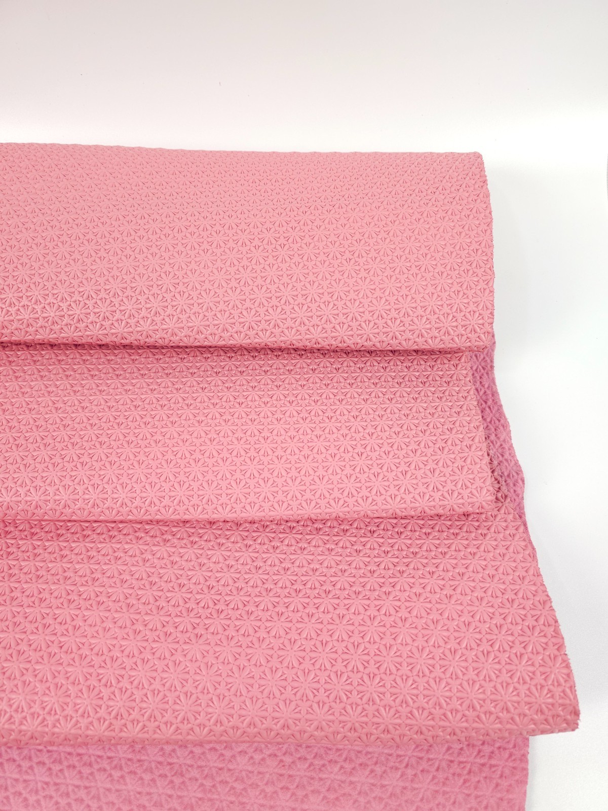 Pink Icing Star Anise Embossed Texture Leather