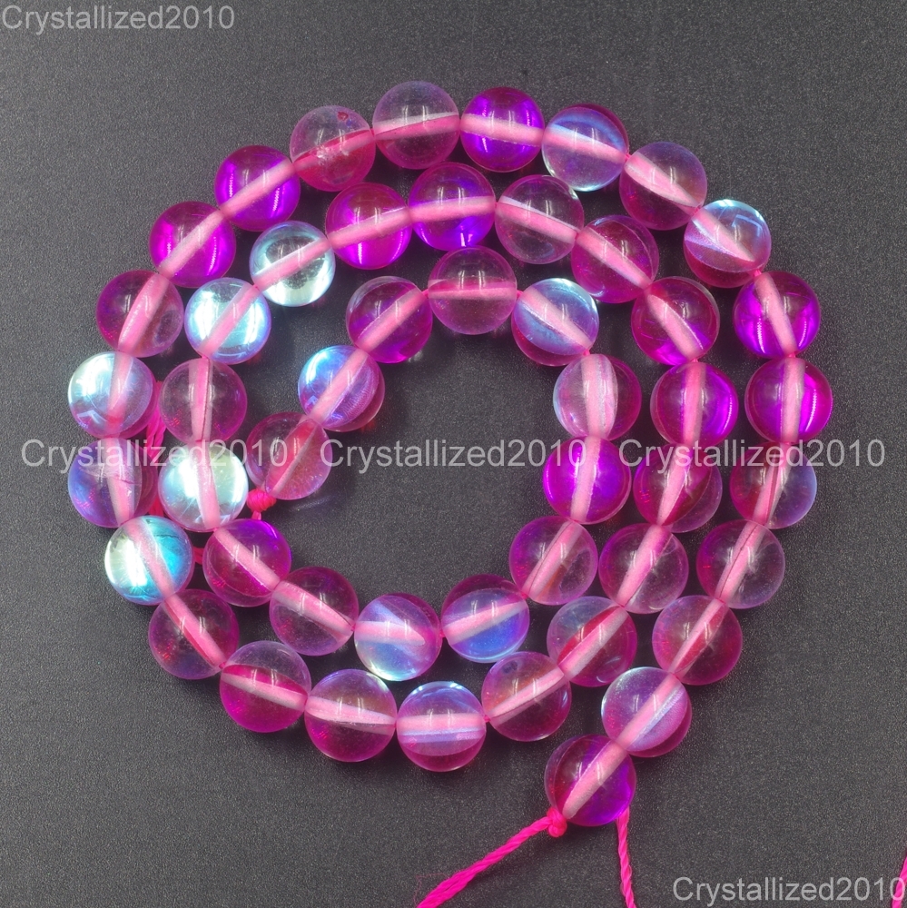 Top Crystal Glass Round Glitter Inside AB Coating Beads 6mm 8mm 10mm 12mm 15.5″