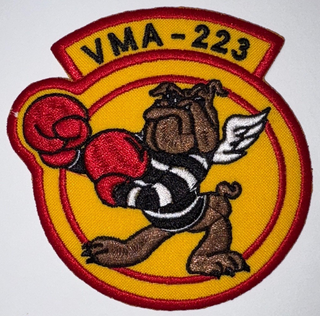 USMC VMA-223 Marine Attack Squadron 223 ‘‘The Bulldogs” Patch Repro New A272