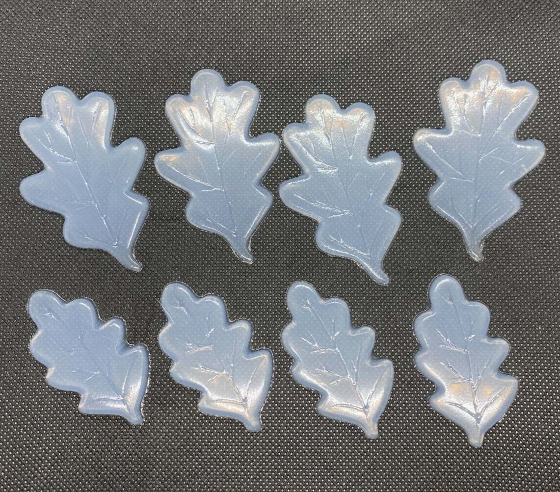 Oak Leaves Silicone Inlay Set 8pc Resin Craft Nature Autumn Handmade USA