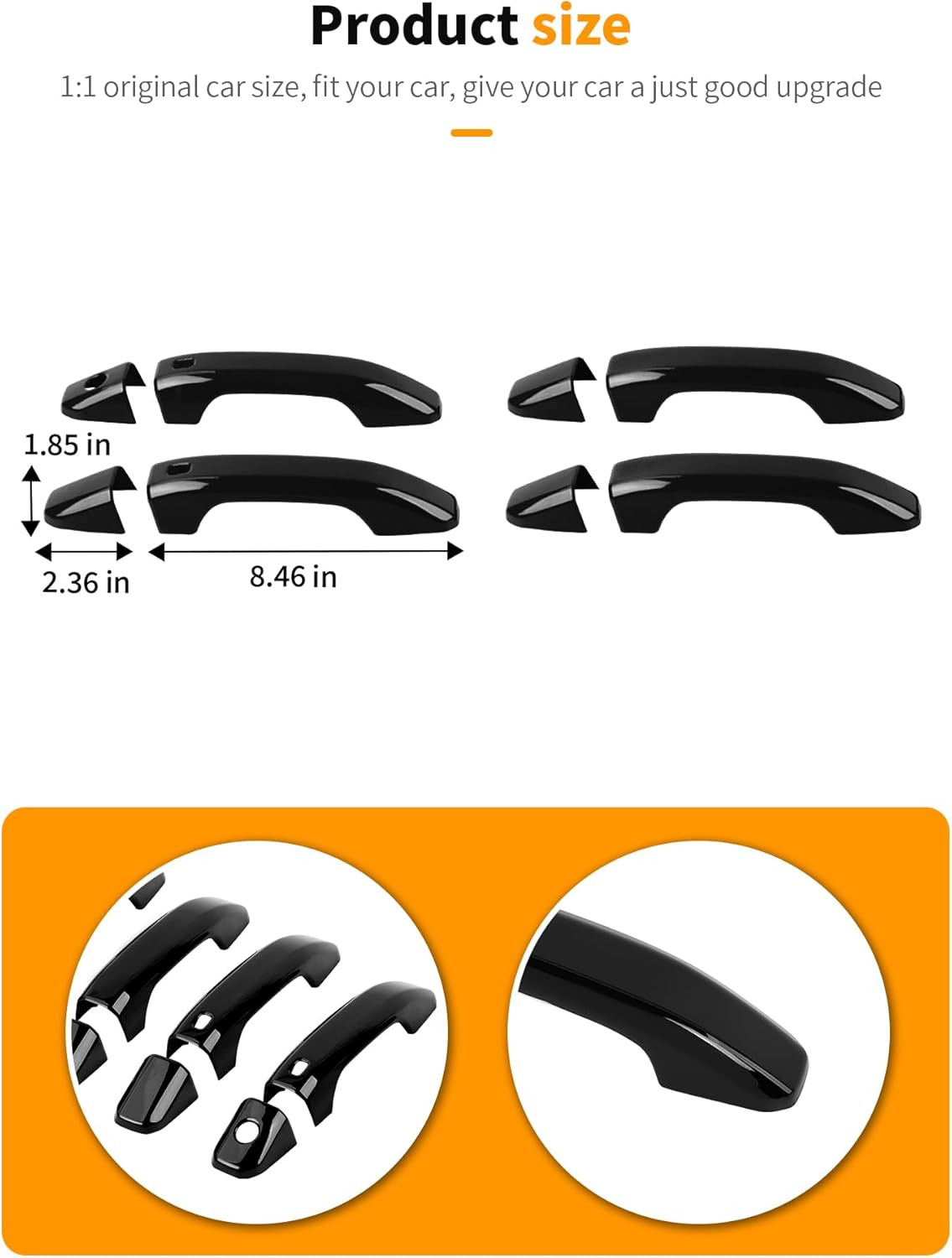 2019-2024 Silverado Sierra Colorado Canyon Door Handle Covers–Compatible Replace