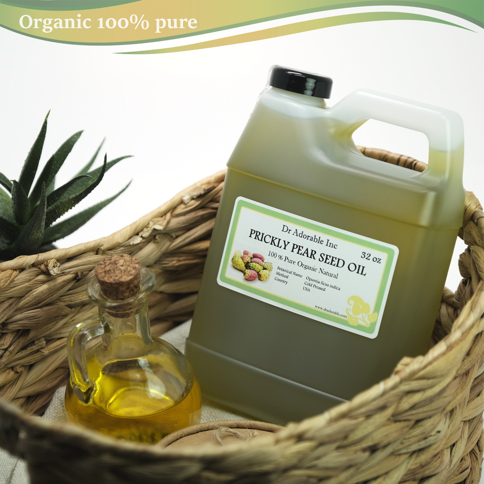 PRICKLY PEAR SEED OIL BY DR.ADORABLE 100% PURE COLD PRESSED 2 oz UP TO 1 GALLON