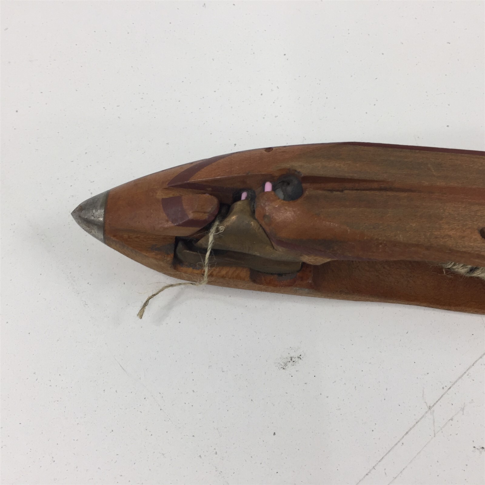 Antique Wooden Loom Weaving Fly Shuttle 18″ – 1 Unit – SH 353 – 2 Bobbin
