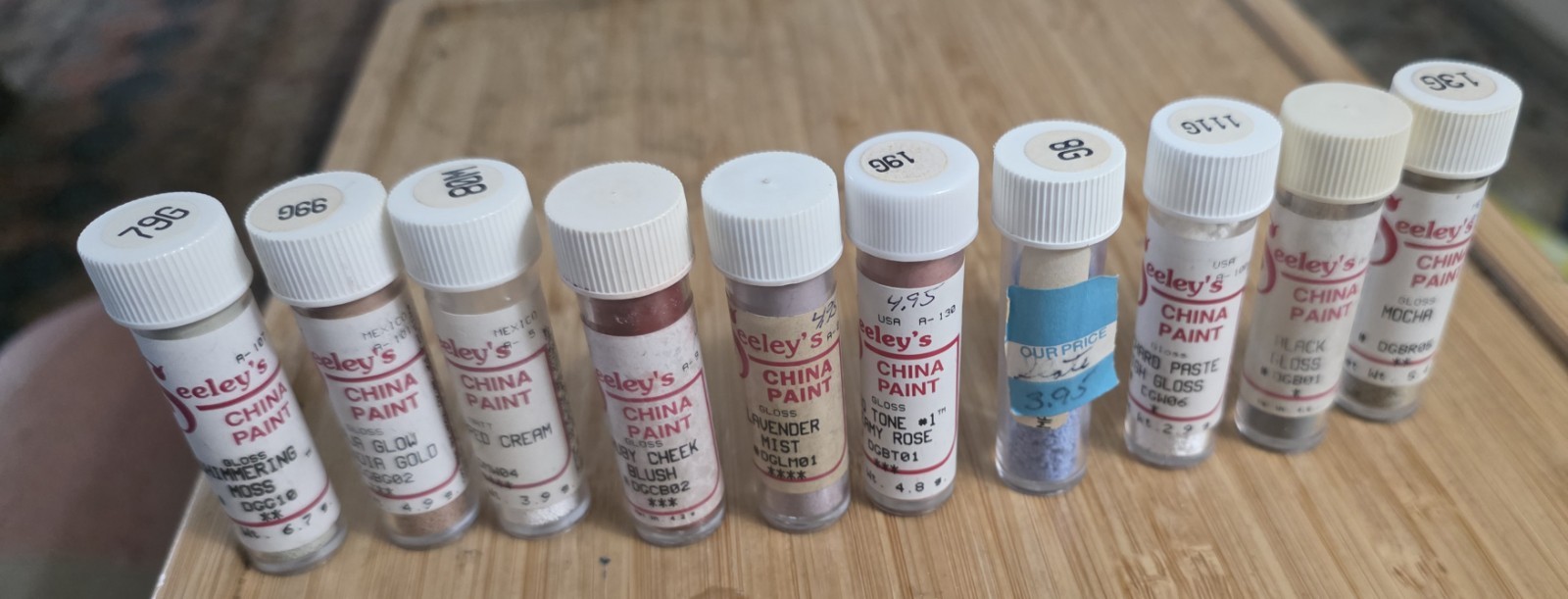 SEELEY’S Lot Of 20 China Paint Powders Vintage China Doll Paint Mostly Full