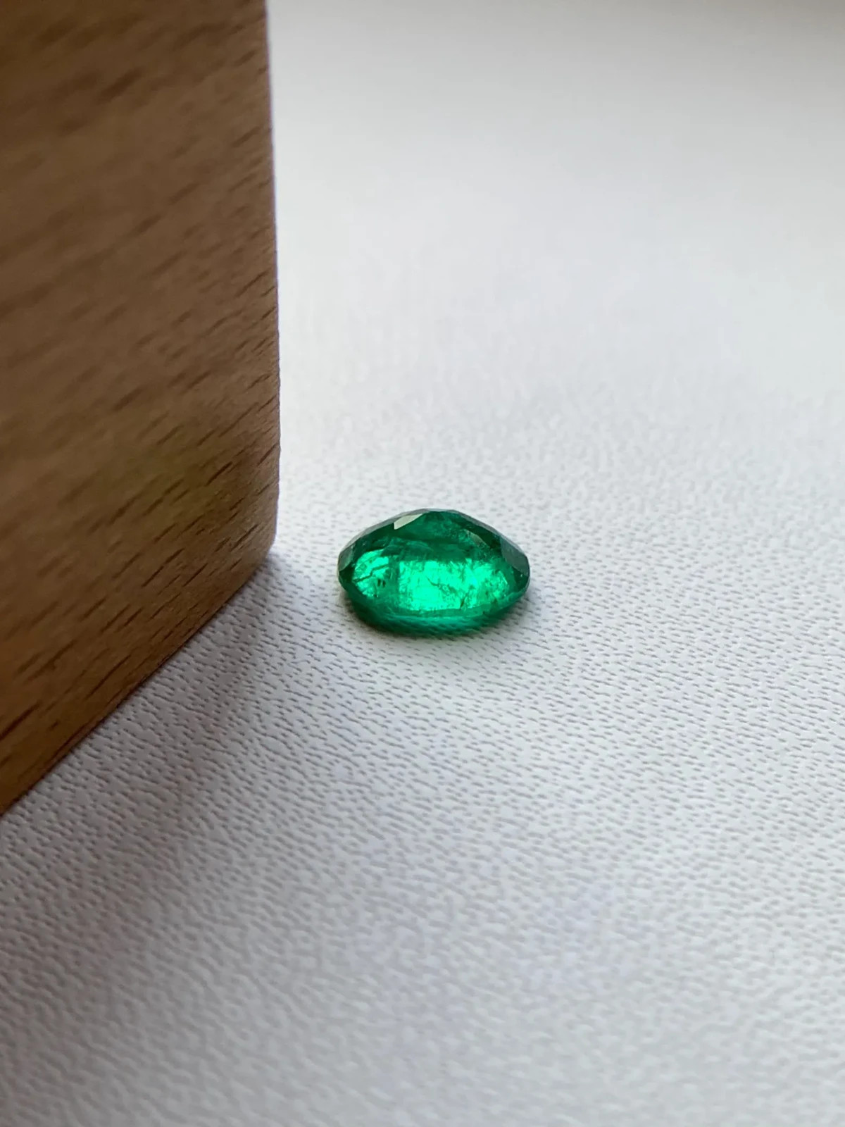 Natural Zambia Emerald 1.23 Cts Oval Cut 8×6 MM Loose Gemstone For Jewelry