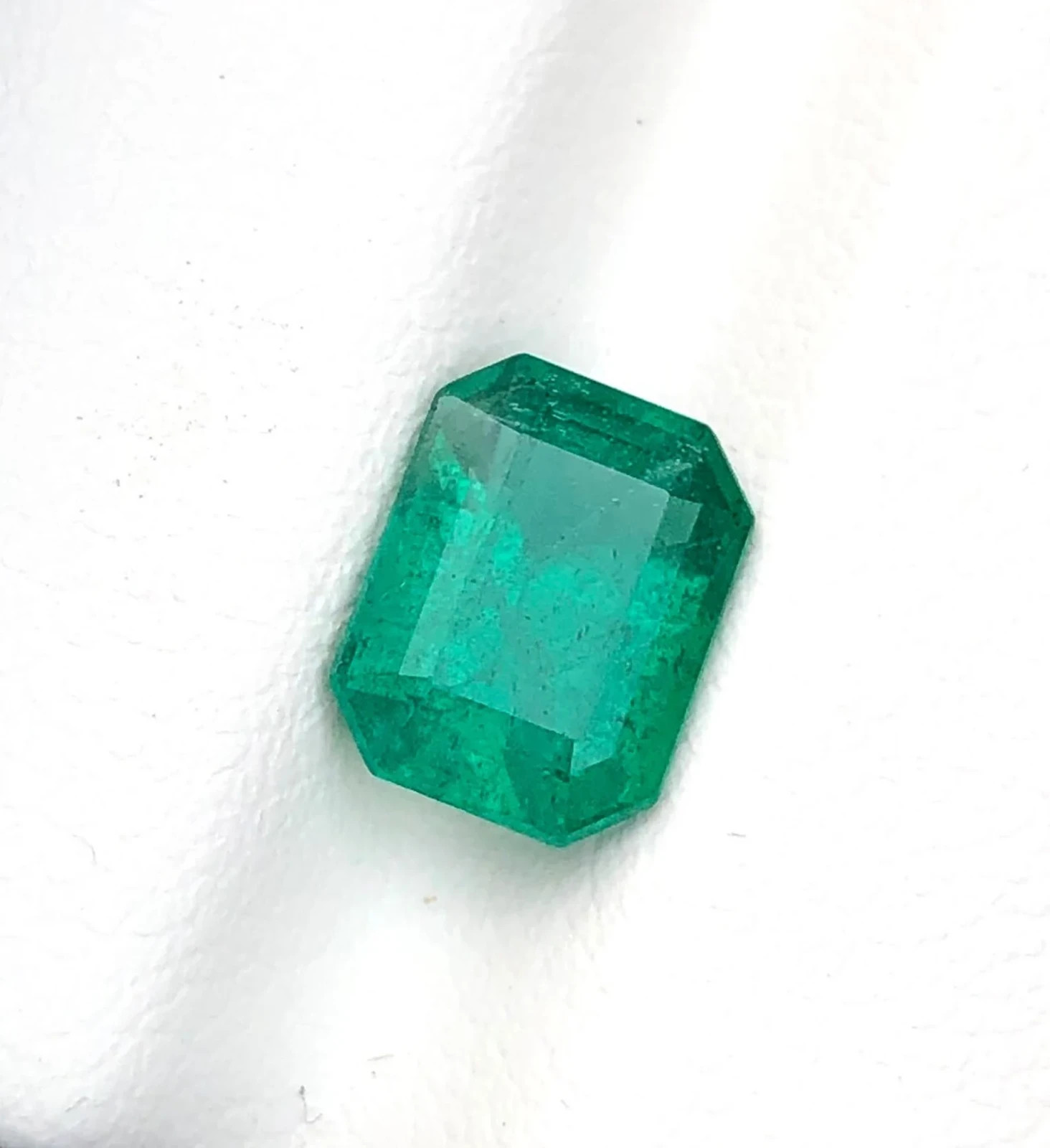 1.85 Carat Natural Zambia Emerald Octagon Cut 8×6 MM Loose Gemstone For Jewelry