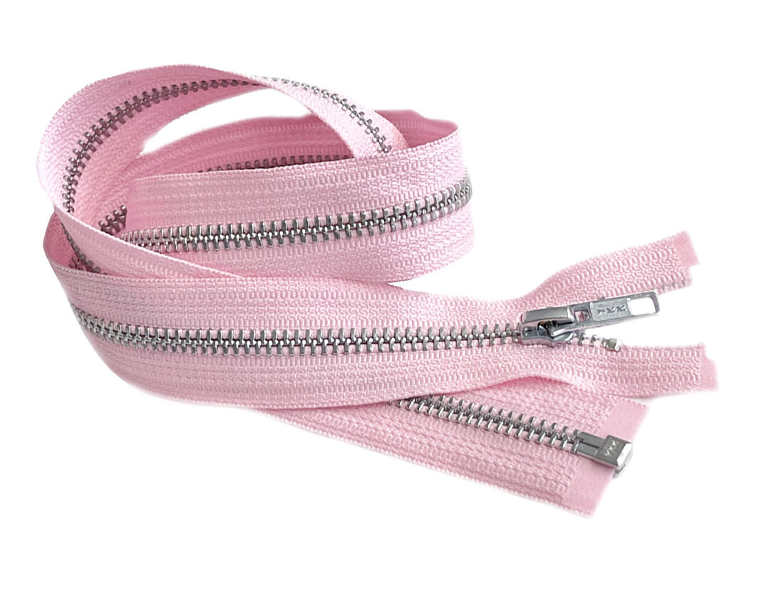 32 Inch YKK #5 Medium Weight Aluminum Metal Jacket Zipper Separating Made in USA
