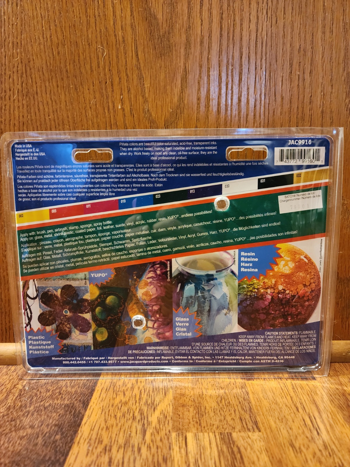 Jaquard Pinata color The Exciter Pack Starter Pack 9 Alcohol Inks 1/2 FL Oz New