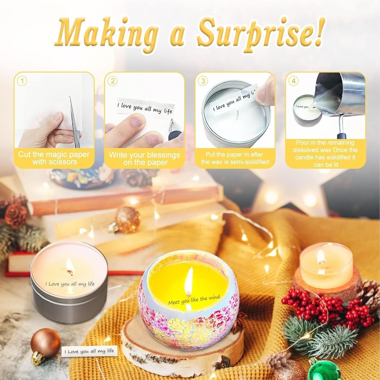 Candle Making Kit for Adults Candle Making Supplies Soy Wax Candle Making K