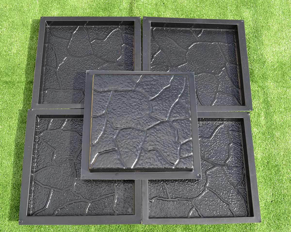 Concrete mold pavers stone patio casting concrete garden path sold set 5 pcs S29