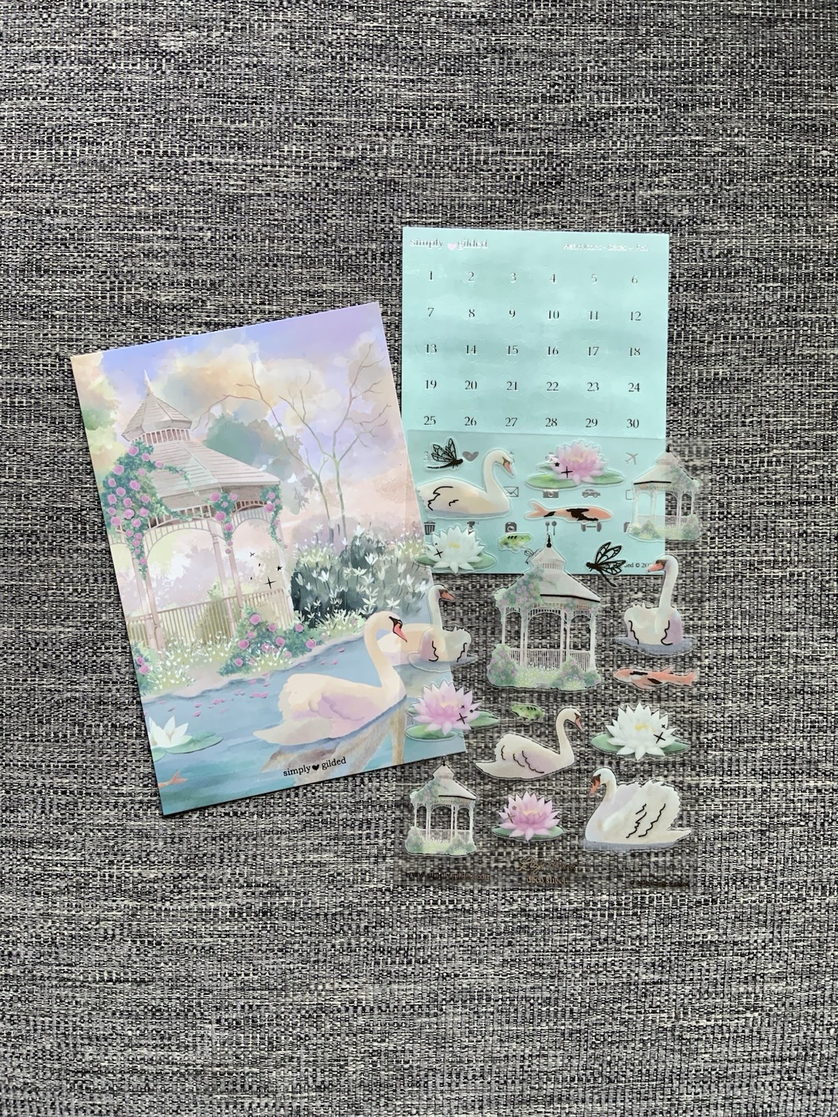 Simply Gilded Lily‘s Pond deluxe Sticker Kit Planner and pen Journaling