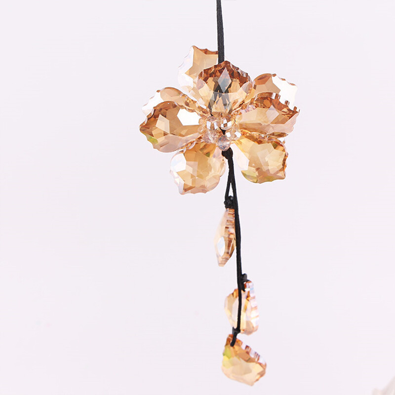 Artificial Crystal Hanging Ornaments Bling Car Rear View Mirror Pendant Decors