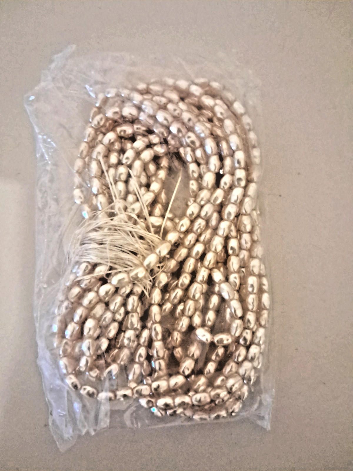 SEALED BAG 600 CZECH GLASS BAROQUE PEARLS 6.5 X 4.5 MM CREAMROSE