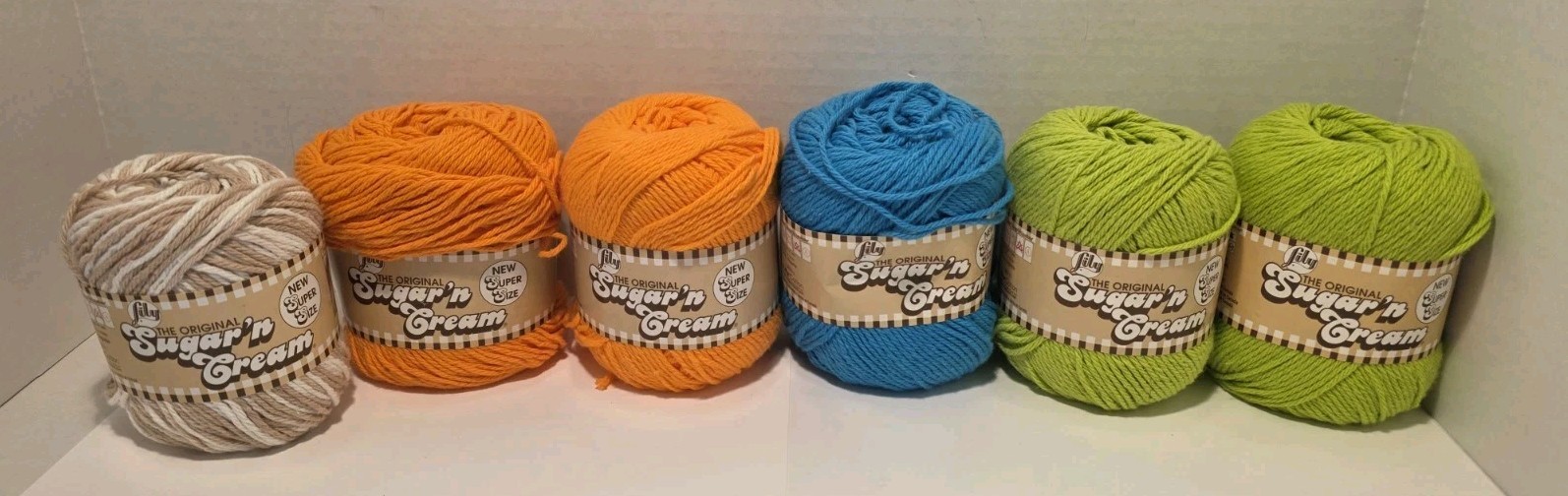 Lily Sugar ‘n Cream Yarn Lot Assorted Colors