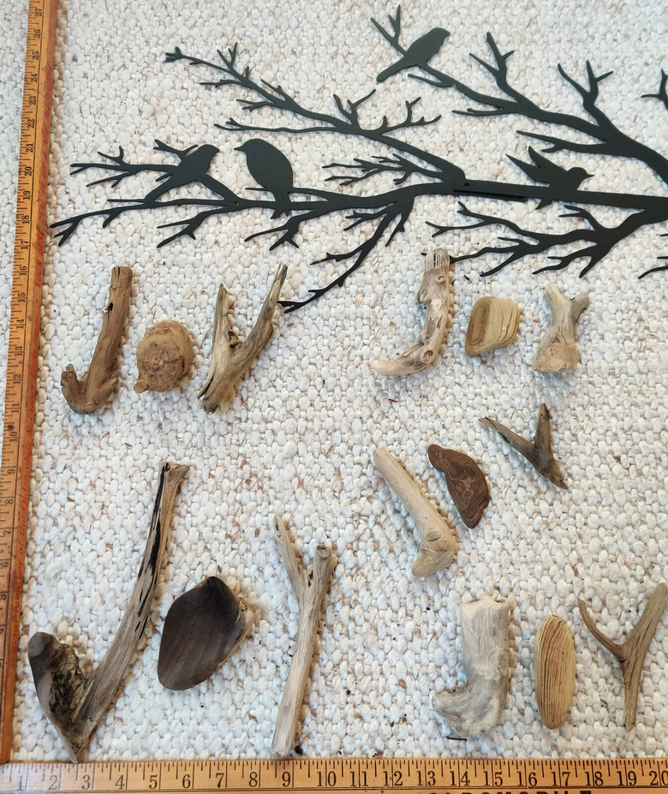 2 lbs. (14+ pcs.) of Beautiful, Unique, Natural Driftwood Gleaned from Lake MI