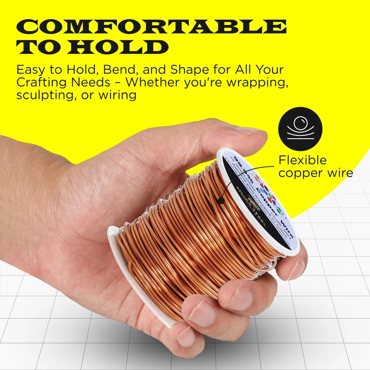 99.9% Pure Copper Wire 16 gauge x 127 FT (1.30mm x 38.7m) Jewelry, DIY, Craft