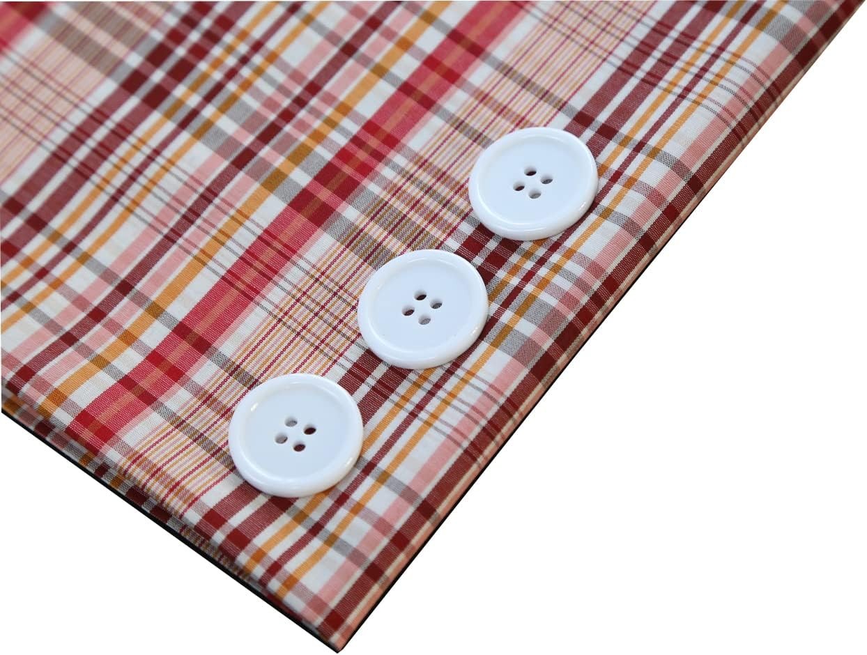 GANSSIA 1 Inch (25mm) White Buttons Flatback Resin 25 millimeters,