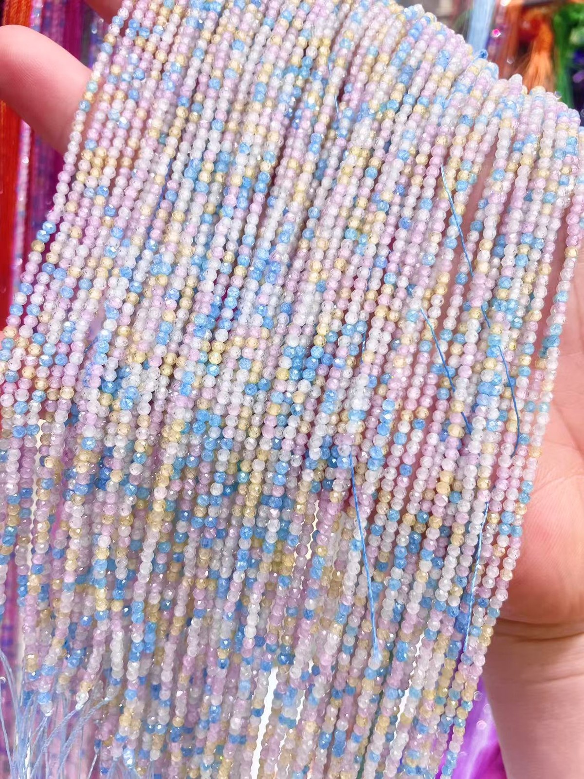 2mm High Quality Dopamine Faceted Mixed Natural Zircon Beads for Jewelry Making