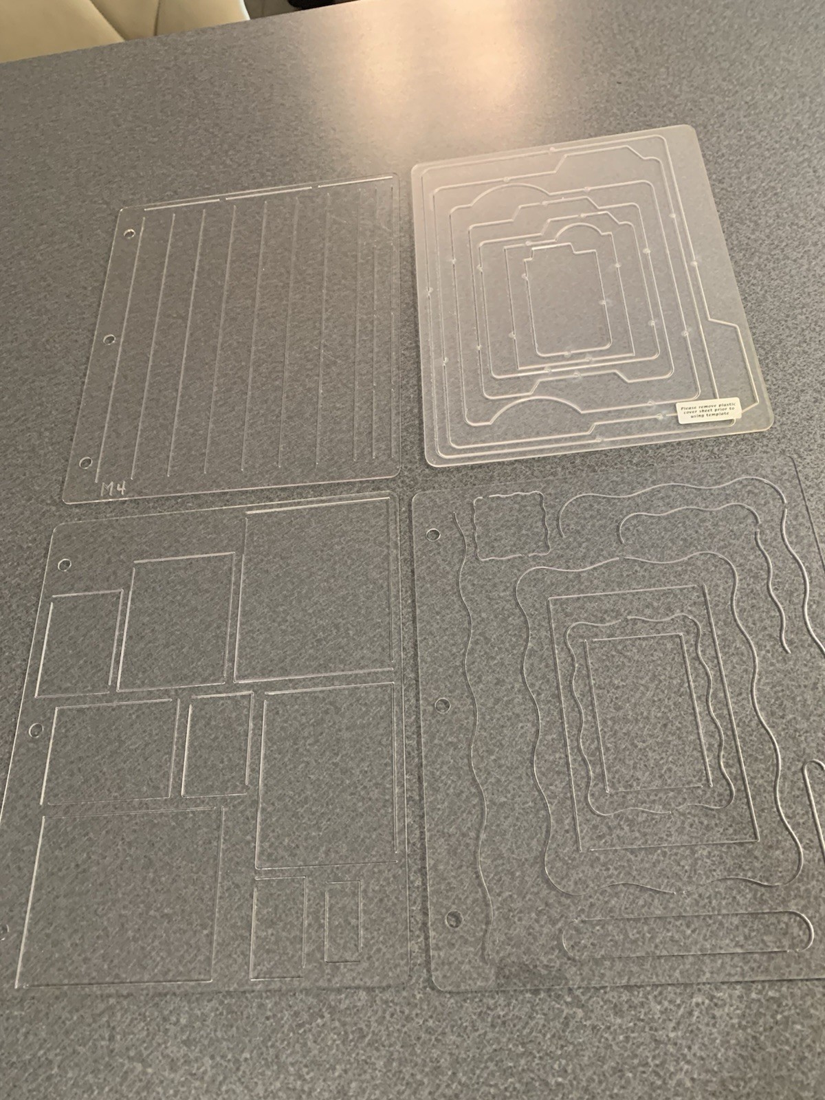 Coluzzle Stencils Crafters Companion Templates Scrapbook Lot of 4