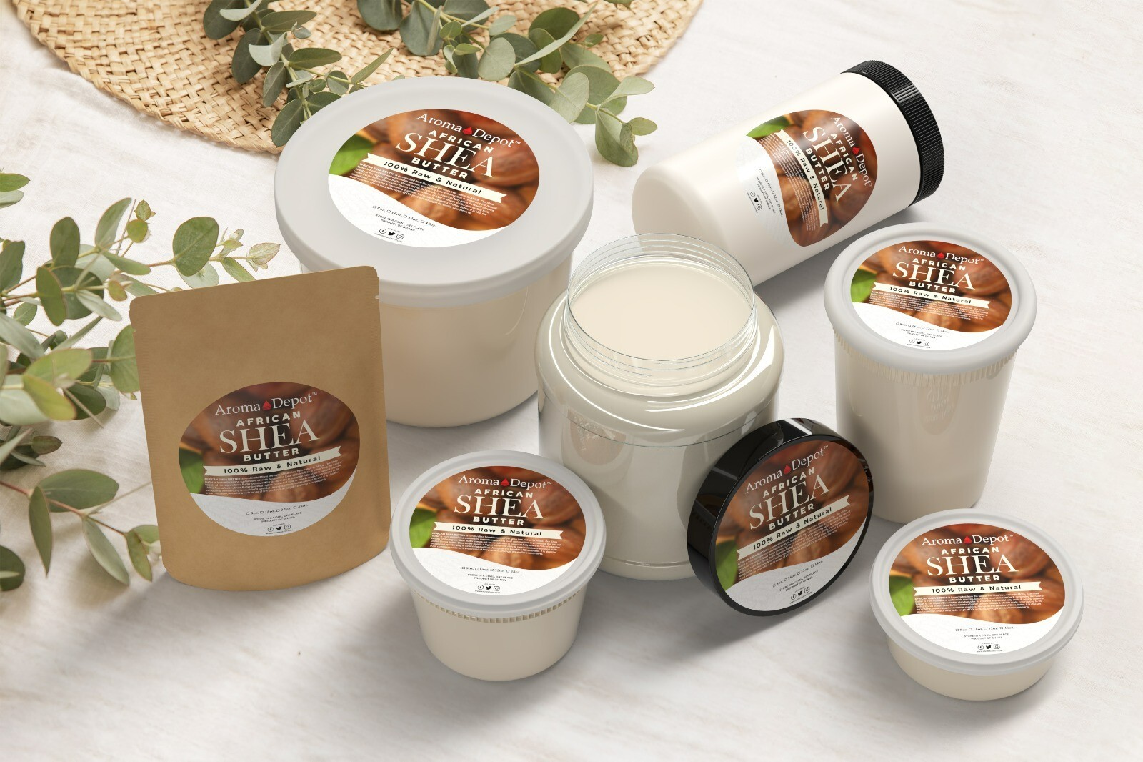 Raw African Shea Butter 12 oz. IVORY Pure Unrefined Raw Organic from Ghana