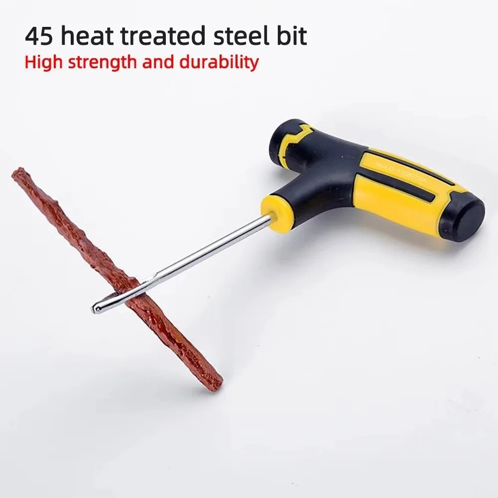 Car Truck Motorcycle Tire Repair Kit DIY Flat Home Plug Patch Multi Pliers Box
