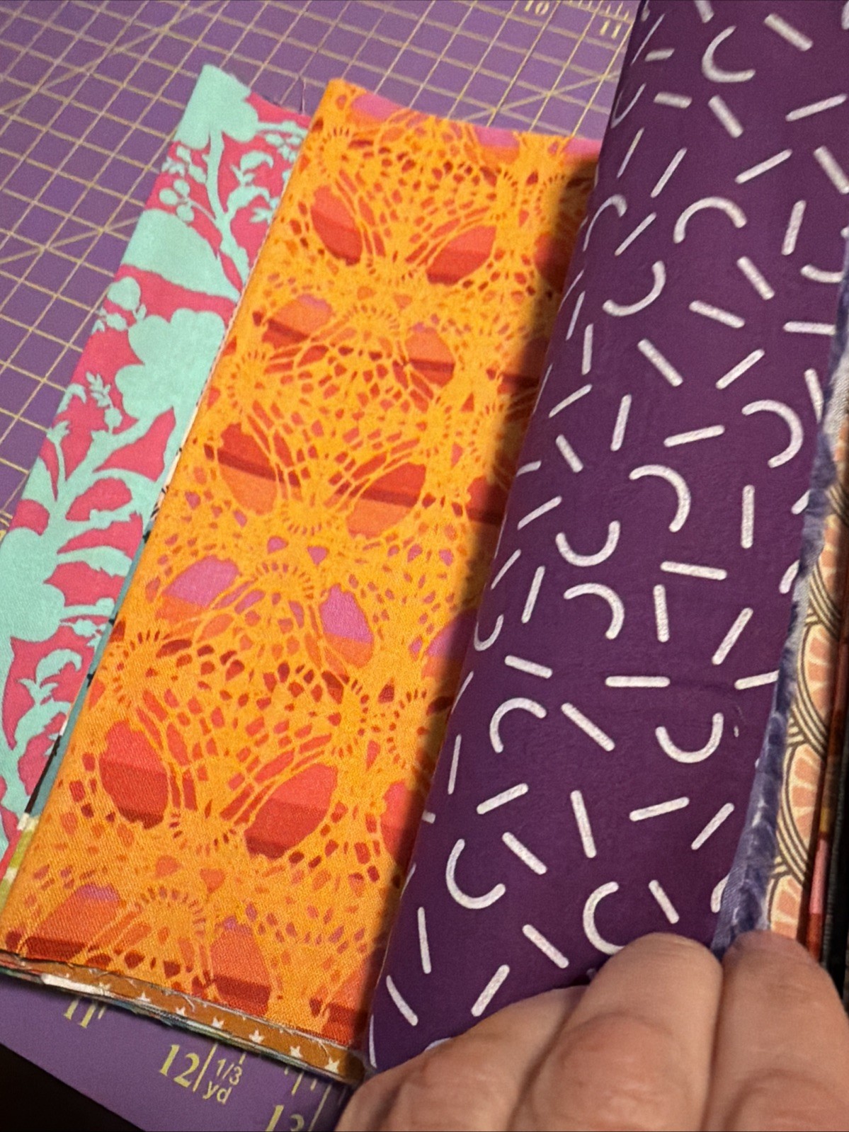 60 Pieces Quilt Fabric Measuring 9x 10” Brights Modern 100% Cotton Scrap Bag Lot