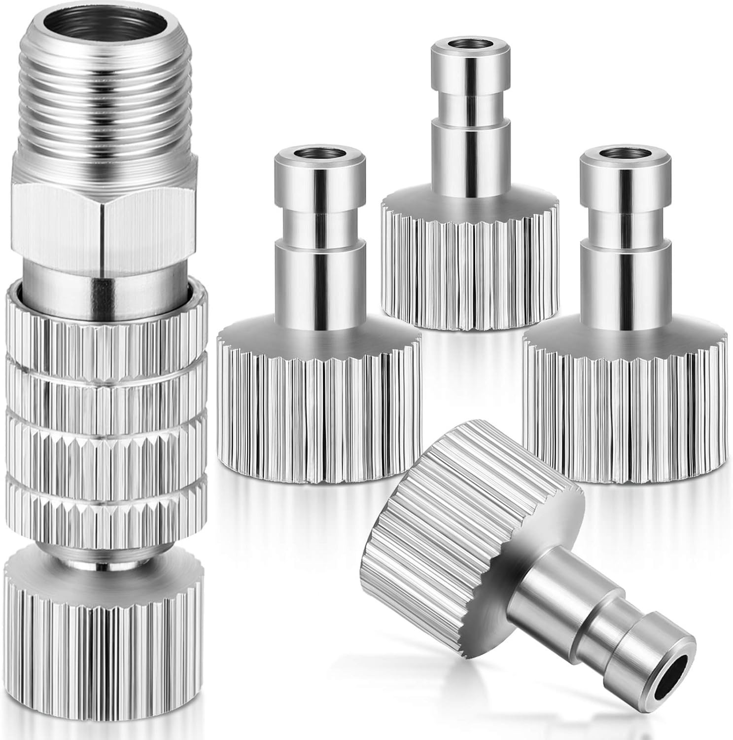 5 Pcs Airbrush Quick Disconnect Coupler Release Fitting Adapter Kit 1/8 Inch