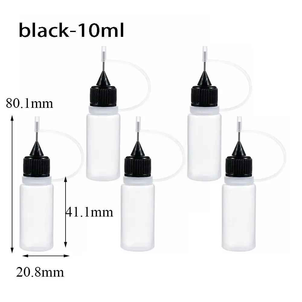 5PCS Needle Tip Glue Applicator Bottles 5-100ML DIY Craft Quilling Tool
