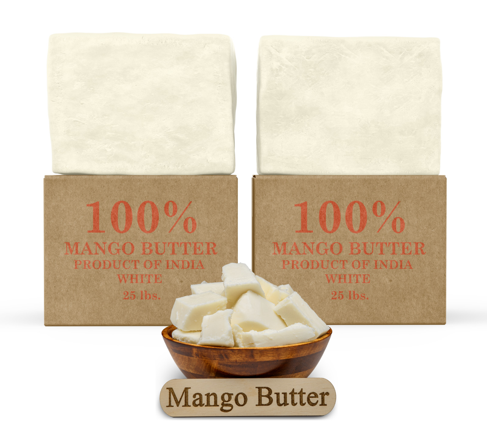 Raw Mango Butter 100% Pure Organic Natural Unrefined For Skin, Face, Hair Bulk