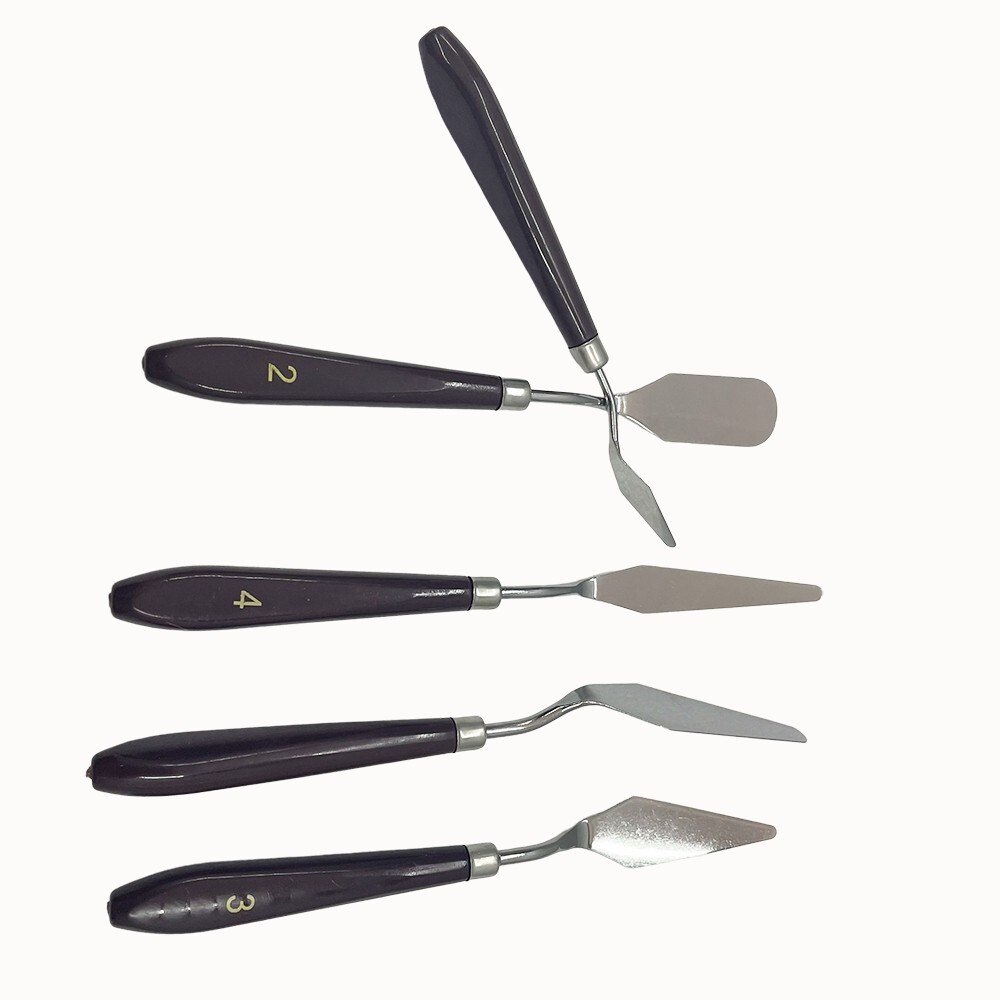 5 Pcs/Set Palette Oil Painting Ink Knife Painting Tools Paint Palette Scraper