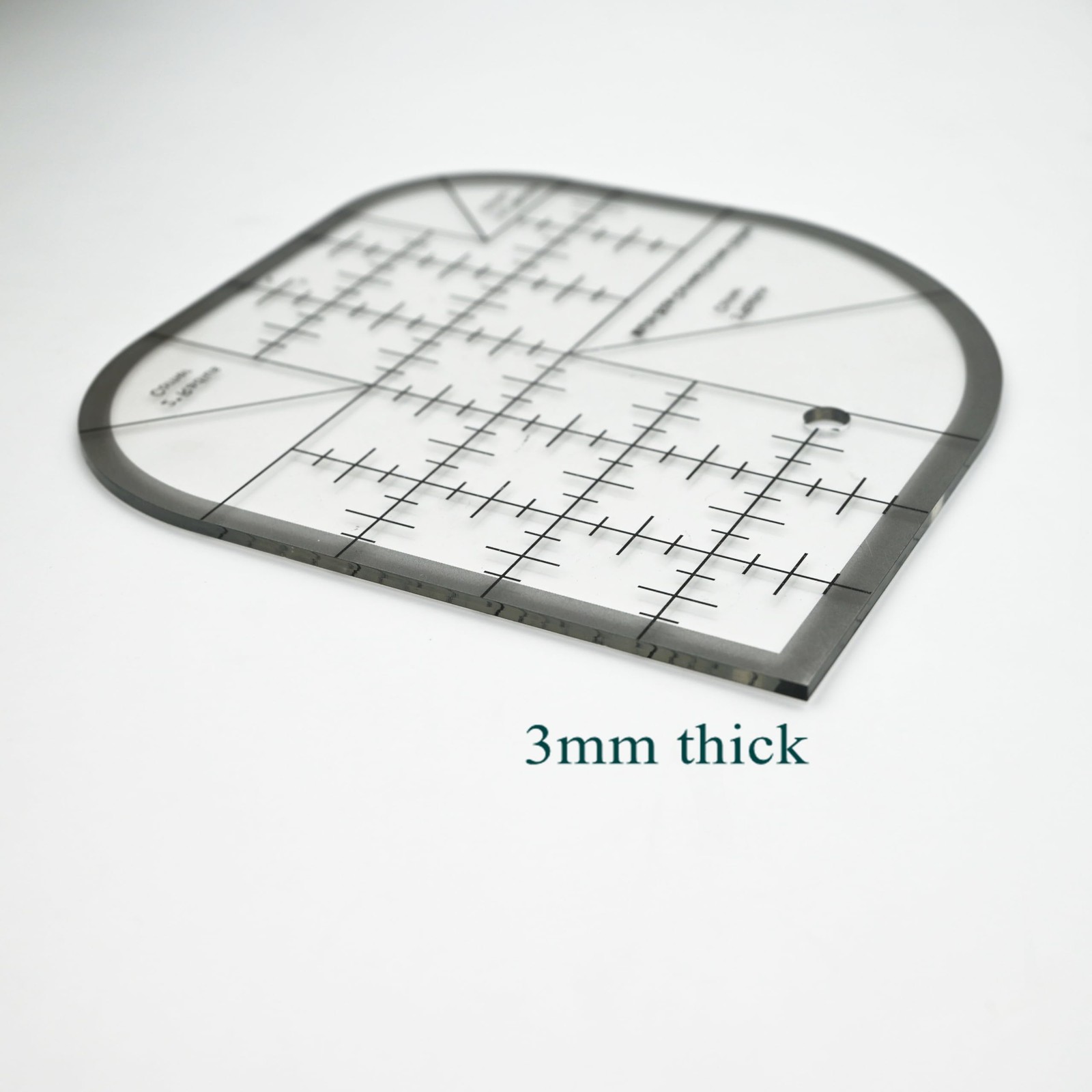 Quilting Ruler,Quilting Templates,Sewing Quilt Rulers,Acrylic Curved Black