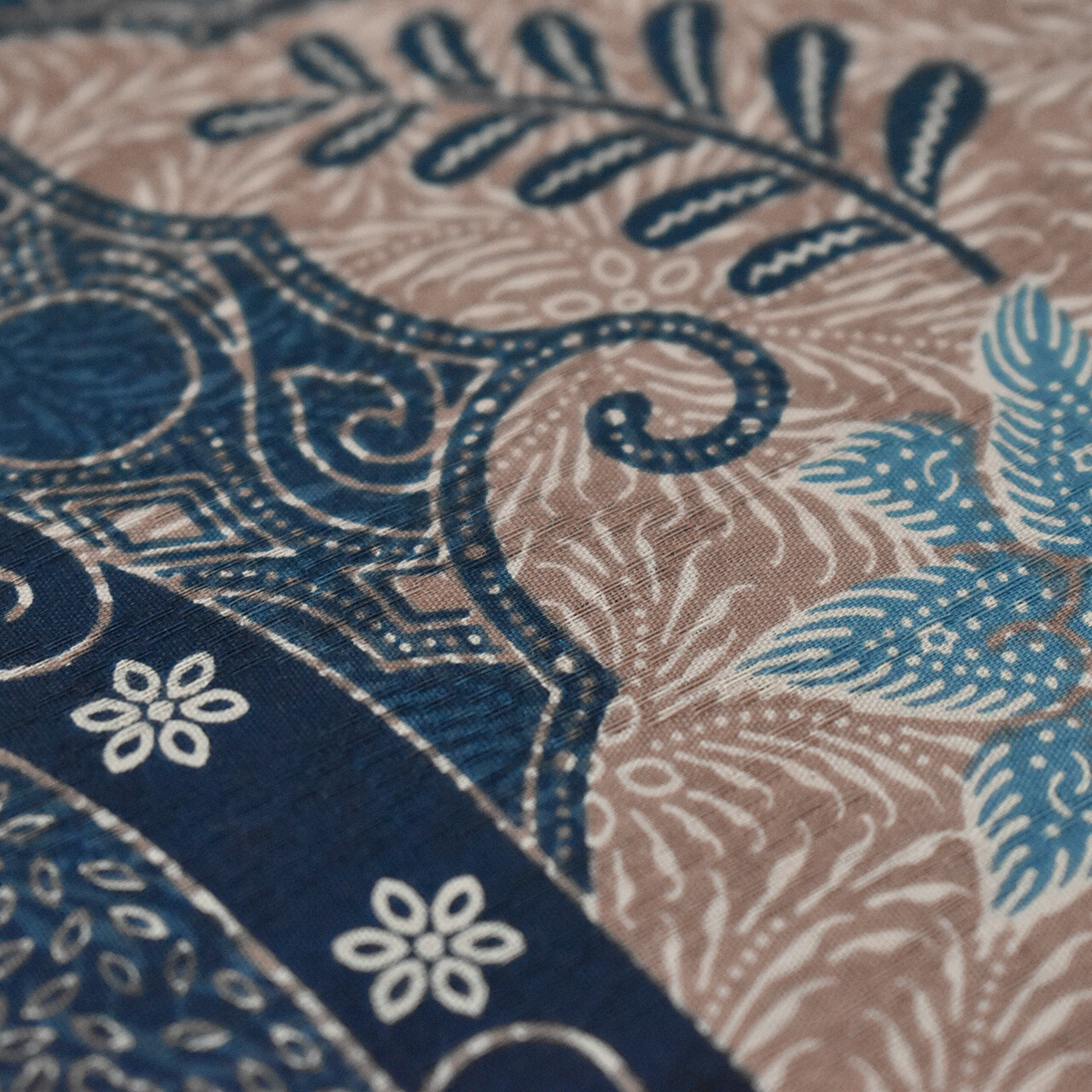 Indonesian Batik fabric, Traditional cloth Javanese ethnic cotton Sarong textile