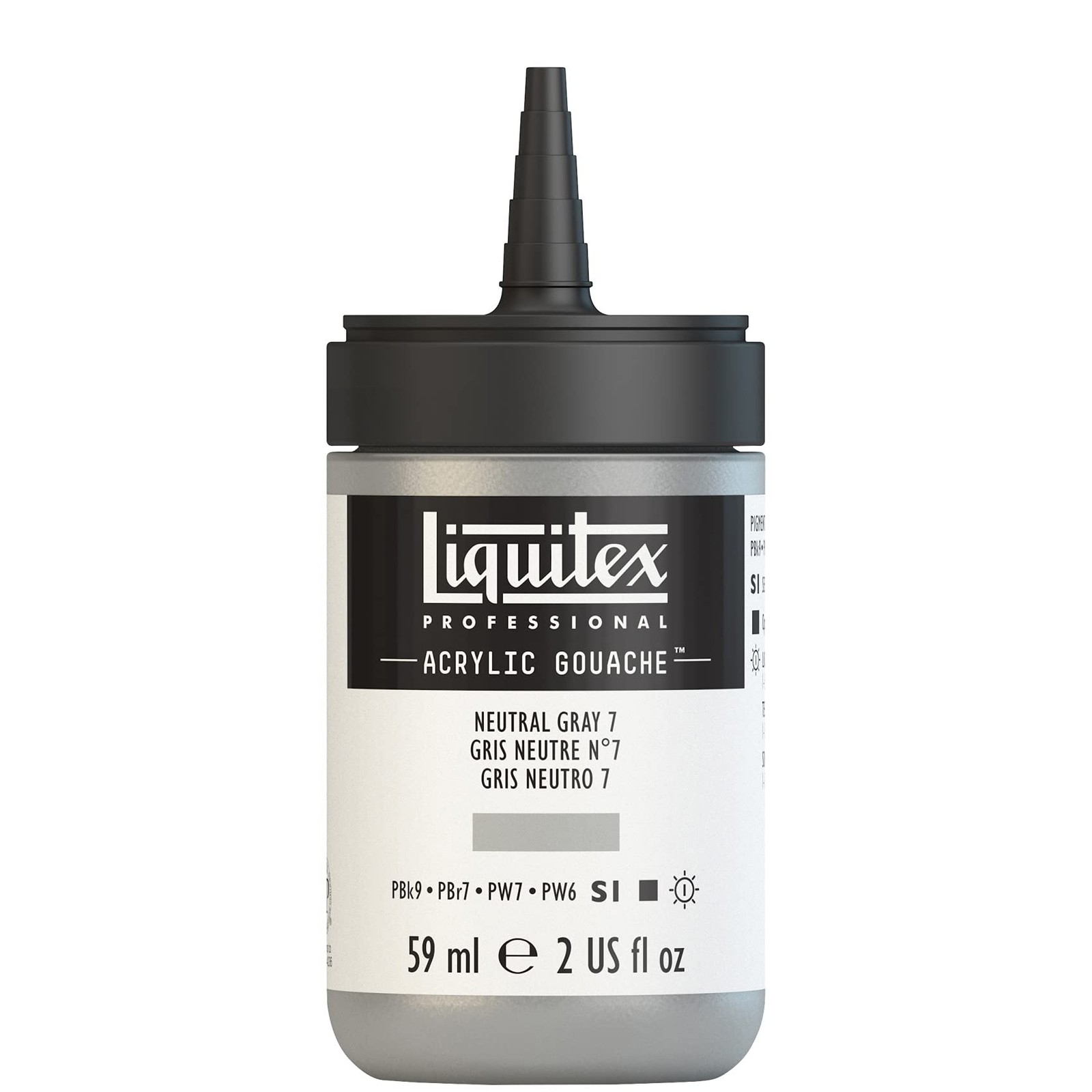 Liquitex Acrylic Gouache 2 Fl Oz Neutral Grey High Opacity Matte Paint