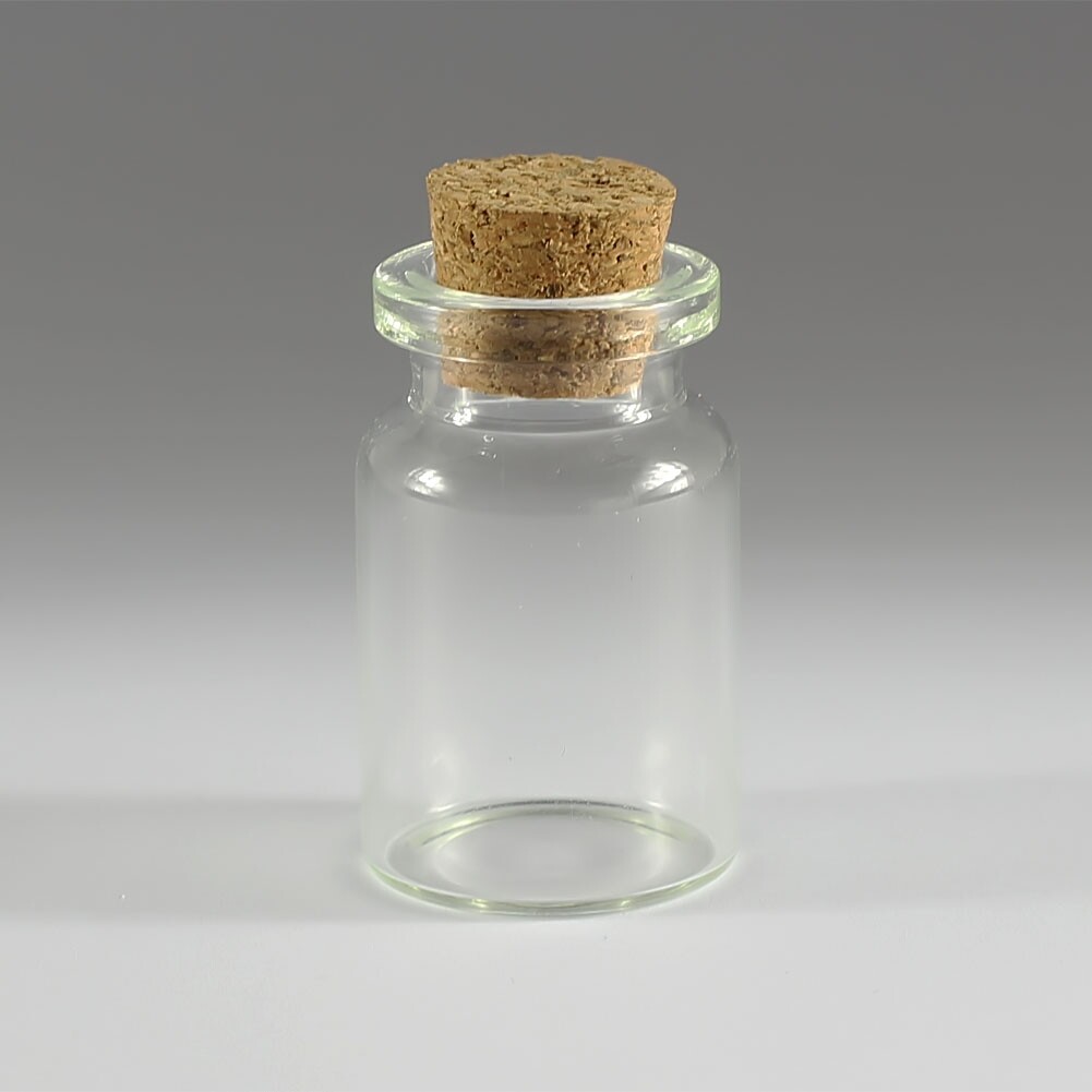 Wholesale 0.5–10ML Tiny Clear Glass Bottles Empty Glass Bottle With Cork Vials