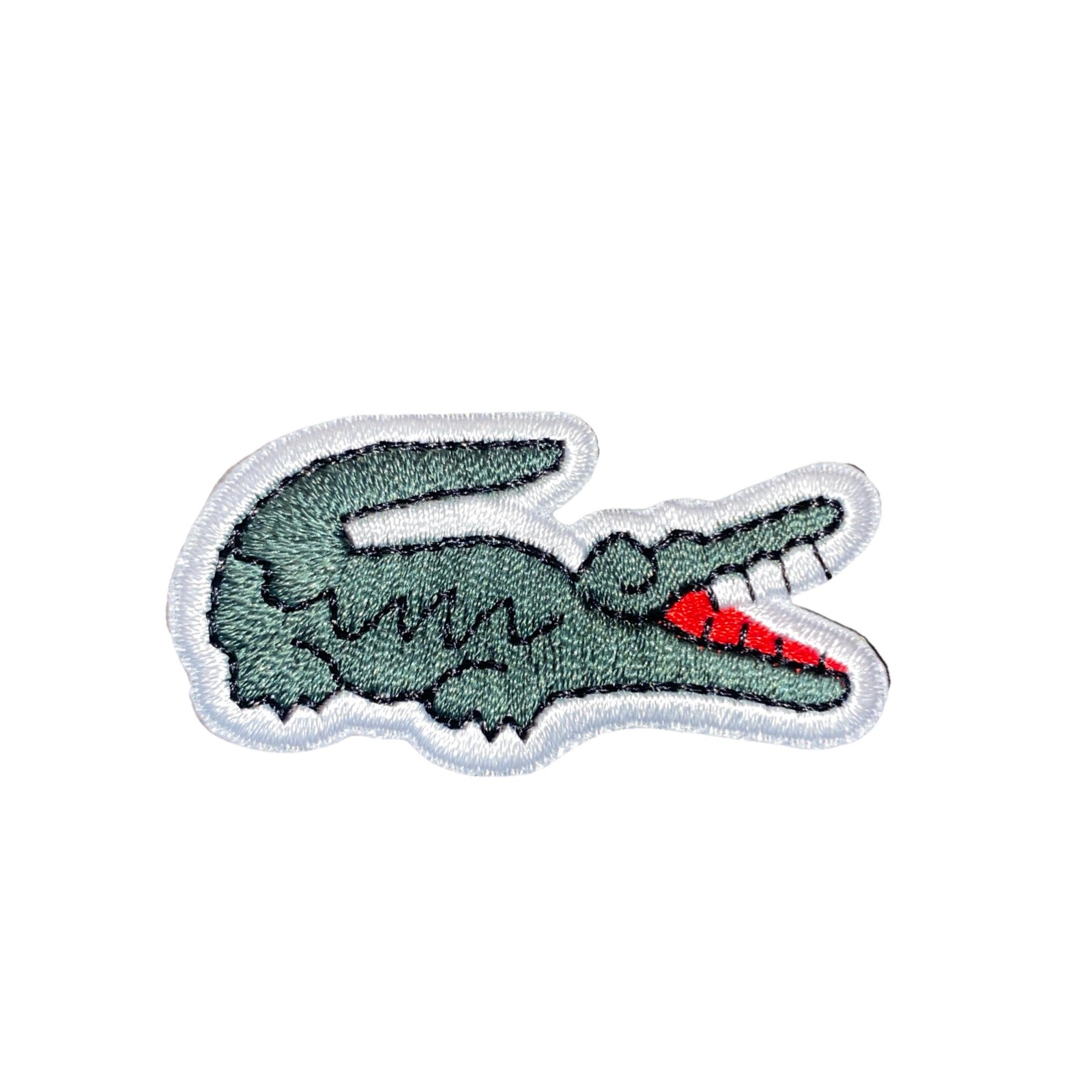 Lacoste Alligator Patches | Embroidered Logo – Iron/Sew On | 4 Pack Green