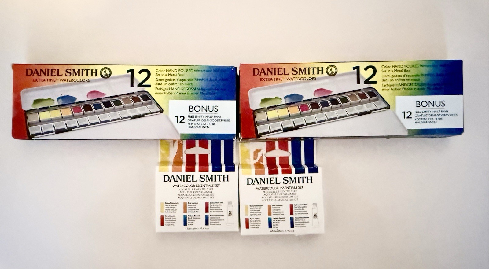 LOT OF 2 Daniel Smith Extra Fine Watercolors Set, 12ct *NEW *FREE SHIPPING