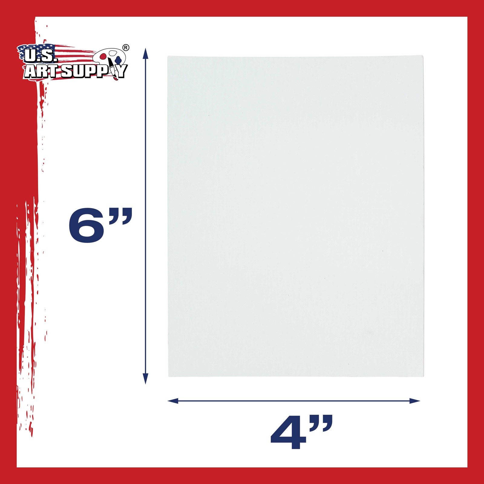 Blank Cotton Canvas Panels 4″x6″ 12 Pack Mounted Art Boards Paint Supplies Craft