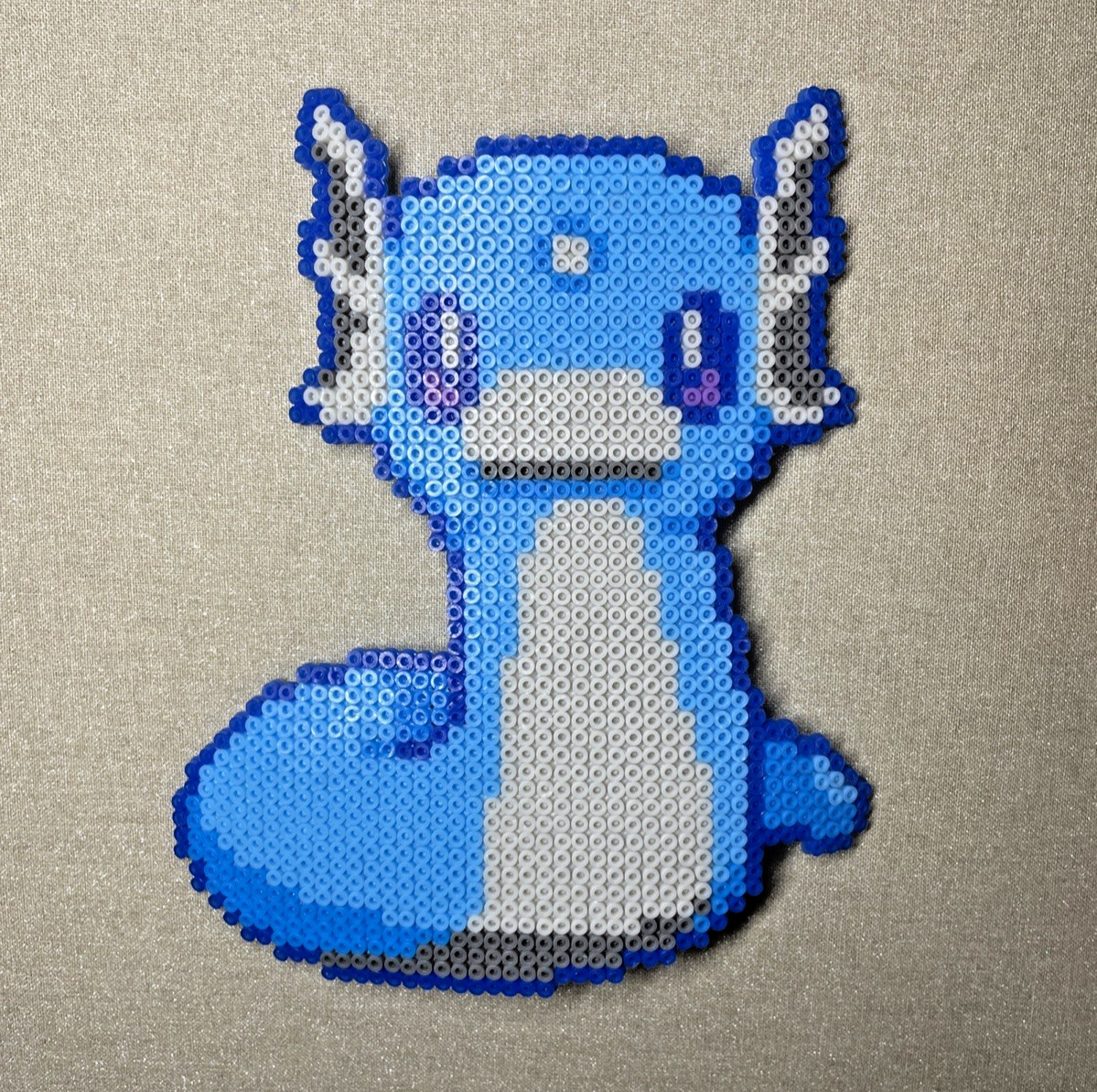 Dratini Pokemon Perler Beads Artwork Details in description