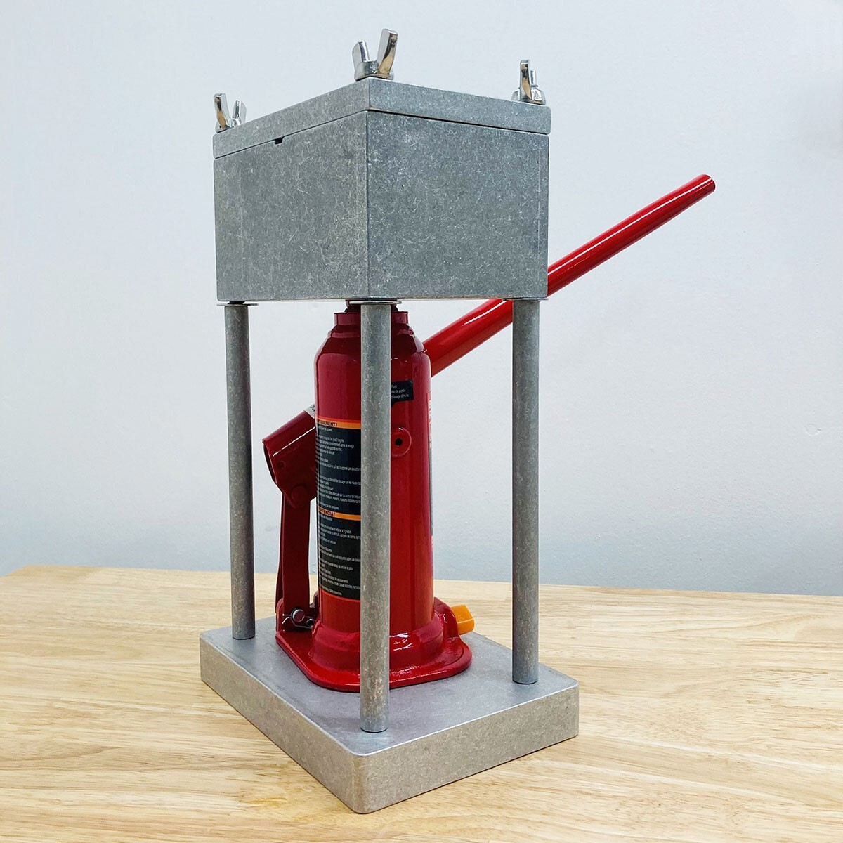 AUTUMN Brick Press, 4-Ton Capacity, 5 x 3 IN brick size – Made in USA OPEN BOX